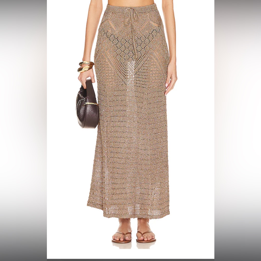 Tularosa Metallic Crochet Skirt Xs, Brand New With Tags, Super Cute Boho Style!
